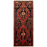 ECARPETGALLERY Hand-knotted Nahavand Navy Wool Rug - 4'3 x 9'10