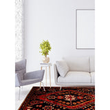 ECARPETGALLERY Hand-knotted Nahavand Navy Wool Rug - 4'3 x 9'10