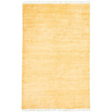 ECARPETGALLERY Hand-knotted Pak Finest Gabbeh Yellow Wool Rug - 5'0 x 7'8