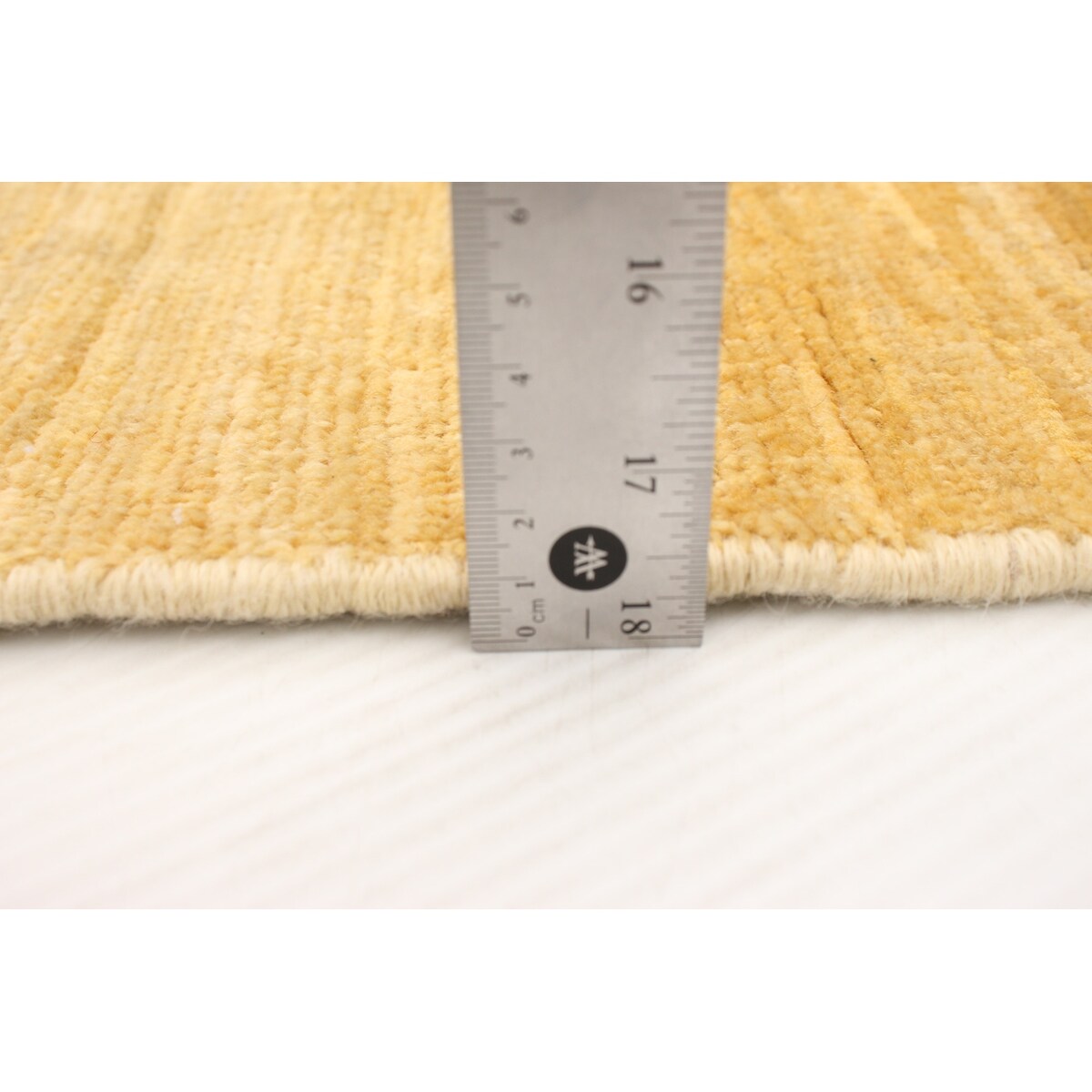 ECARPETGALLERY Hand-knotted Pak Finest Gabbeh Yellow Wool Rug - 5'0 x 7'8