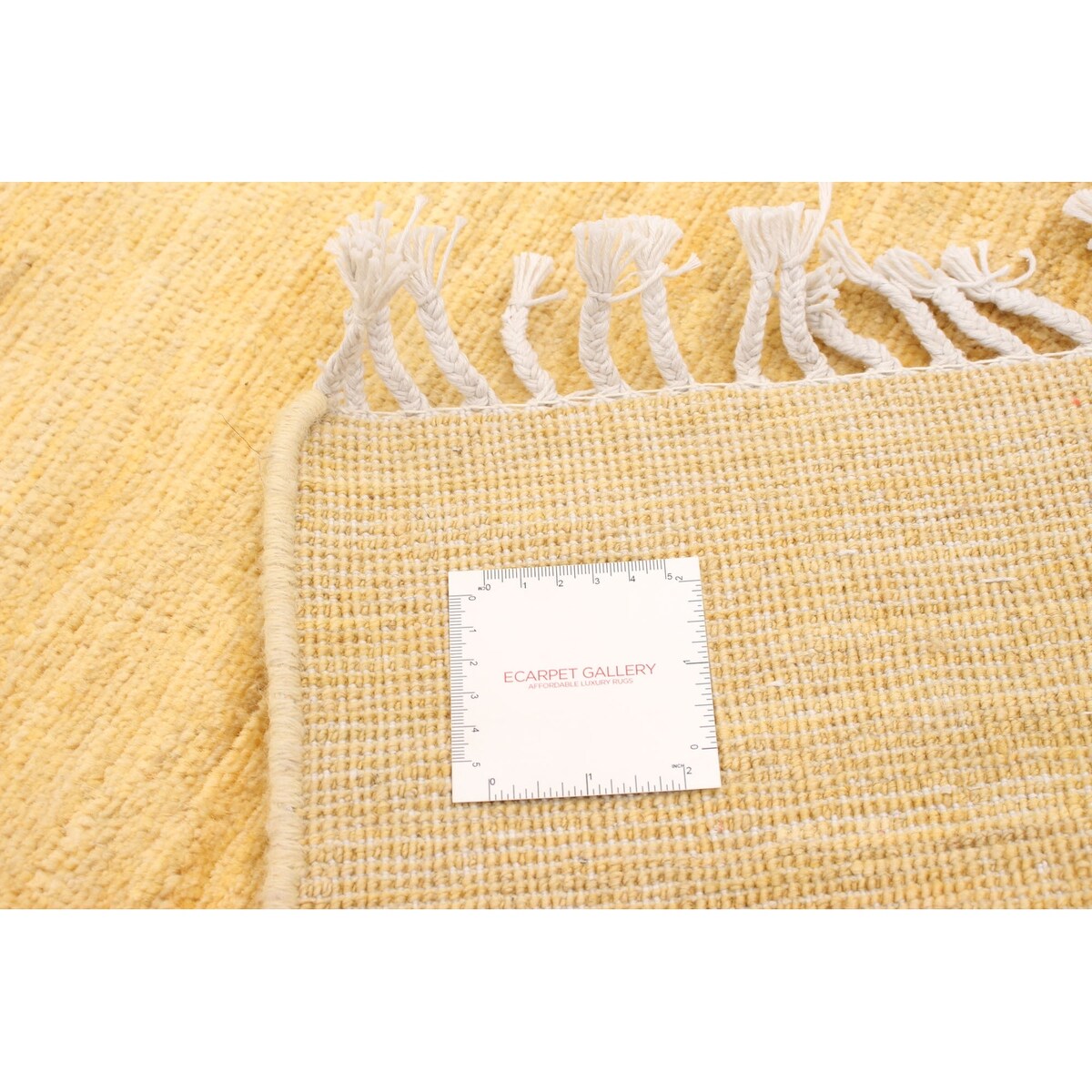 ECARPETGALLERY Hand-knotted Pak Finest Gabbeh Yellow Wool Rug - 5'0 x 7'8
