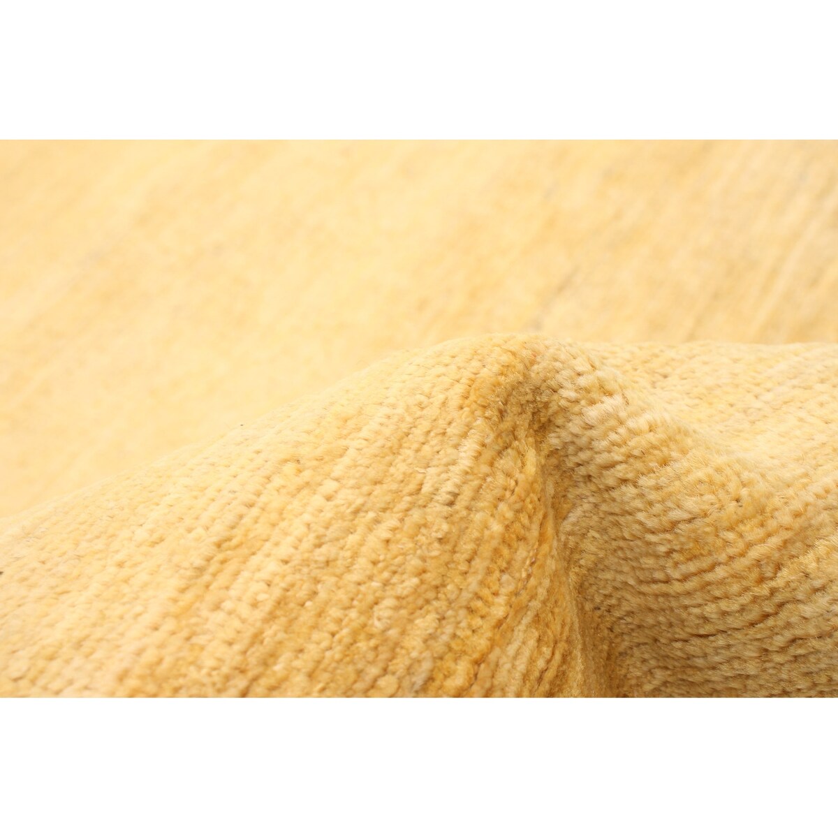 ECARPETGALLERY Hand-knotted Pak Finest Gabbeh Yellow Wool Rug - 5'0 x 7'8