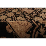 Hand-knotted Peshawar Oushak Black Wool Rug - 6'1" x 8'9"/6'1 x 8'9