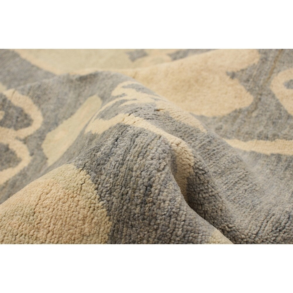 ECARPETGALLERY Hand-knotted Peshawar Oushak Cream Wool Rug - 8'2 x 9'10