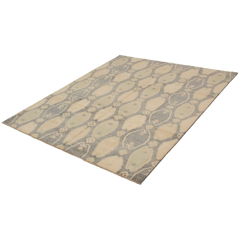 ECARPETGALLERY Hand-knotted Peshawar Oushak Cream Wool Rug - 8'2 x 9'10