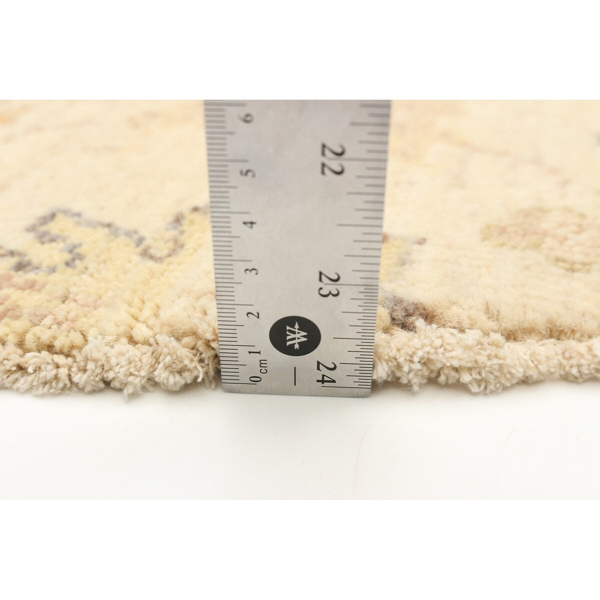ECARPETGALLERY Hand-knotted Peshawar Oushak Cream Wool Rug - 4'0 x 4'0