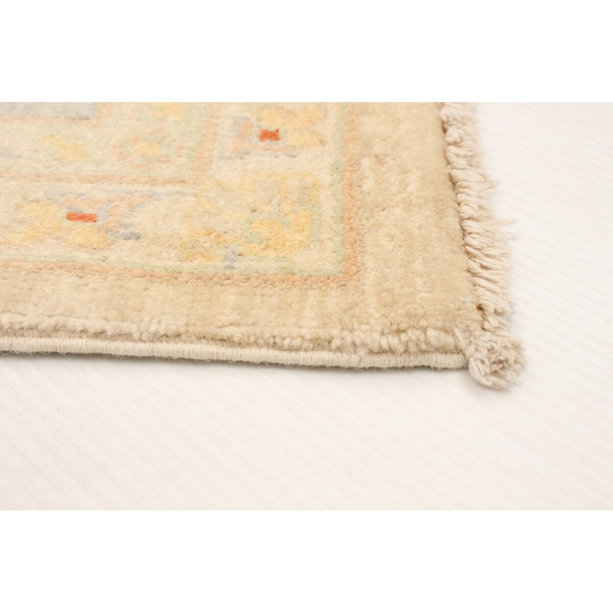 Hand-knotted Peshawar Oushak Ivory Wool Rug - 7'9 x 10'1/7'9" x 10'1"