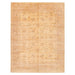 ECARPETGALLERY Hand-knotted Peshawar Oushak Ivory Wool Rug - 9'2 x 11'11
