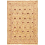 ECARPETGALLERY Hand-knotted Peshawar Oushak Khaki Wool Rug - 6'1 x 8'10