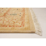 ECARPETGALLERY Hand-knotted Peshawar Oushak Light Khaki Wool Rug - 6'1 x 9'1