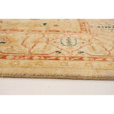 ECARPETGALLERY Hand-knotted Peshawar Oushak Light Khaki Wool Rug - 6'1 x 9'1