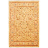 ECARPETGALLERY Hand-knotted Peshawar Oushak Light Khaki Wool Rug - 6'1 x 9'1