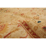 ECARPETGALLERY Hand-knotted Peshawar Oushak Light Khaki Wool Rug - 6'1 x 9'1