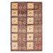 ECARPETGALLERY Hand-knotted Peshawar Ziegler Dark Brown Wool Rug - 5'7 x 8'9