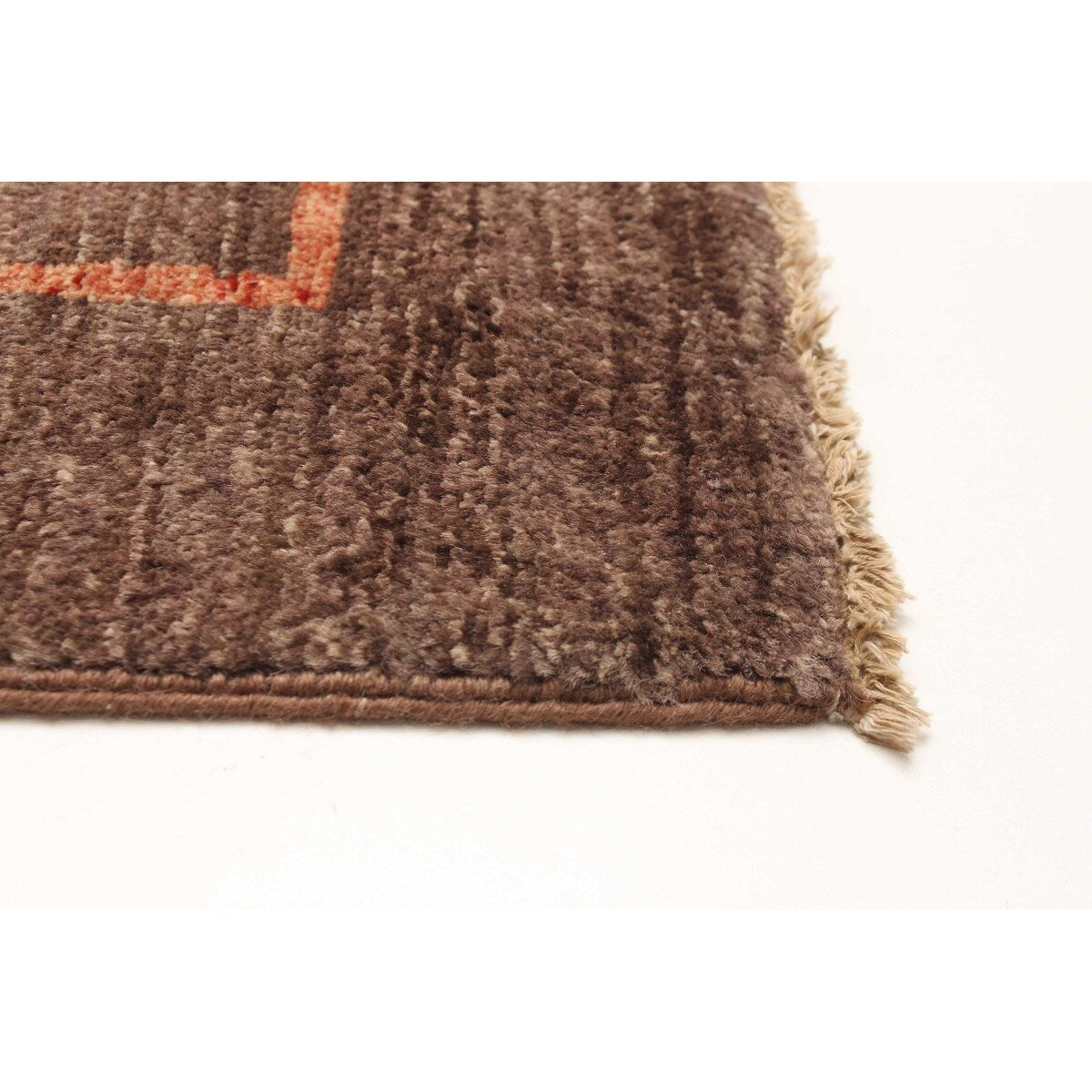 ECARPETGALLERY Hand-knotted Peshawar Ziegler Dark Brown Wool Rug - 5'7 x 8'9