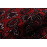 ECARPETGALLERY Hand-knotted Rizbaft Red Wool Rug - 3'11 x 7'7