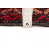Hand-knotted Rizbaft Red Wool Rug - 3'5 x 5'11/3'5" x 5'11"
