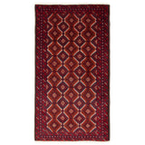 ECARPETGALLERY Hand-knotted Royal Baluch Red Wool Rug - 3'3 x 6'0