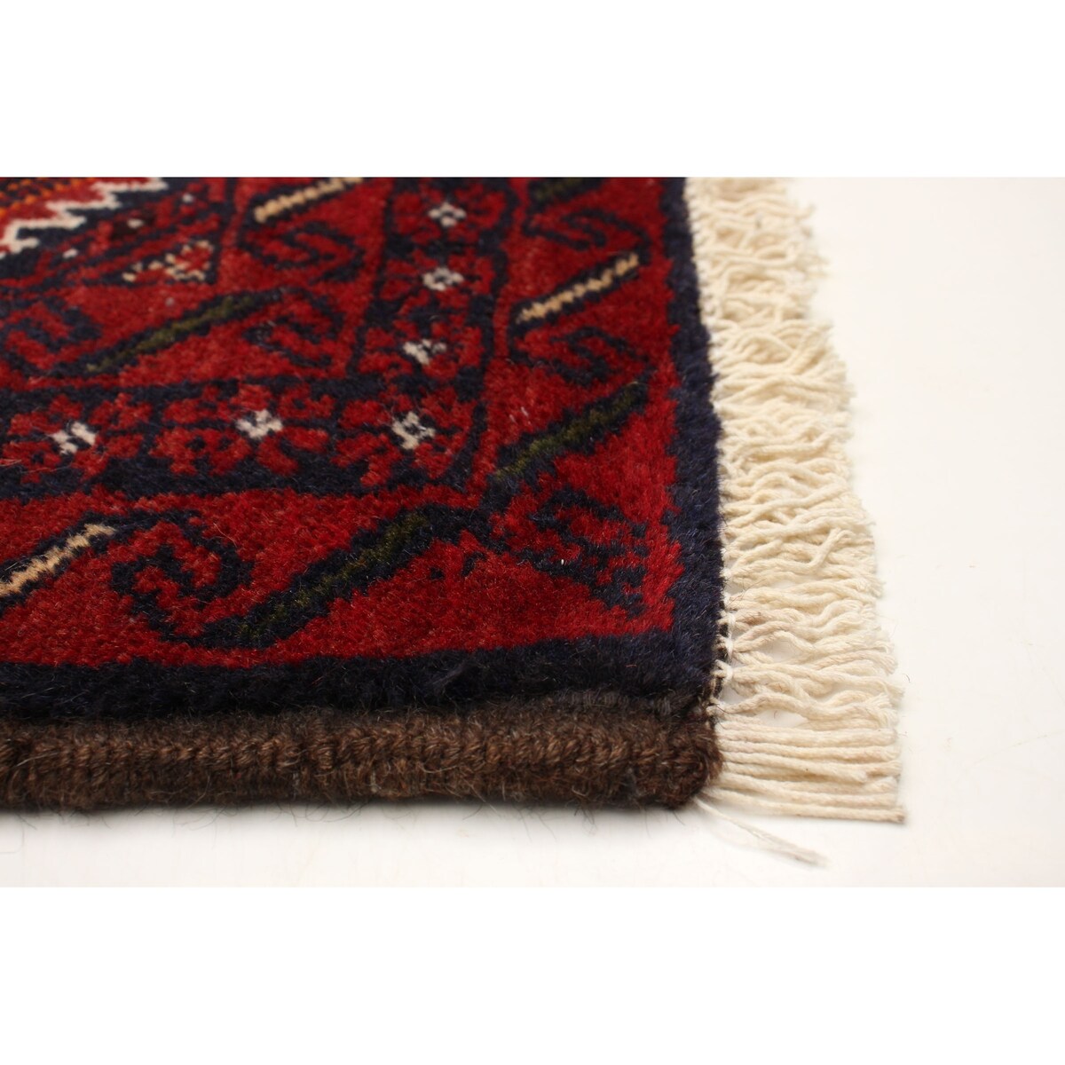 ECARPETGALLERY Hand-knotted Royal Baluch Red Wool Rug - 3'3 x 6'0
