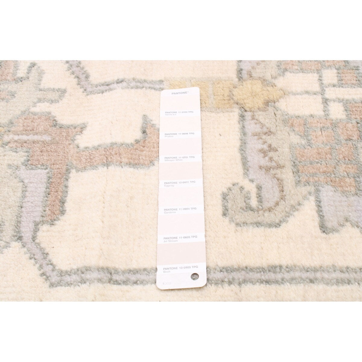 ECARPETGALLERY Hand-knotted Royal Oushak Cream Wool Rug - 8'11 x 11'11