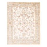 ECARPETGALLERY Hand-knotted Royal Oushak Cream Wool Rug - 8'11 x 11'11