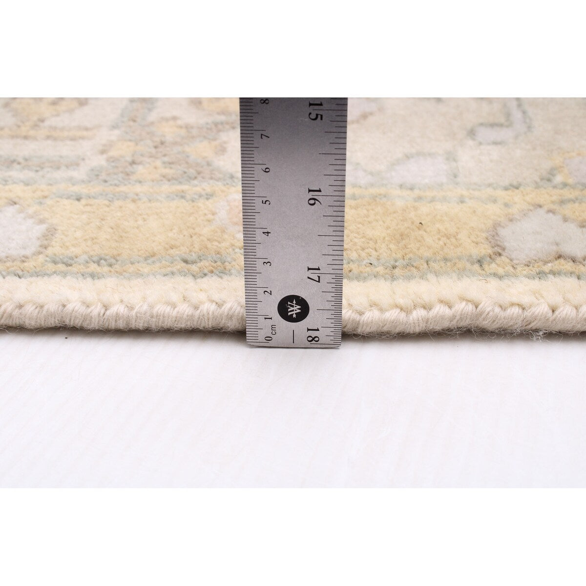ECARPETGALLERY Hand-knotted Royal Oushak Cream Wool Rug - 8'11 x 11'11