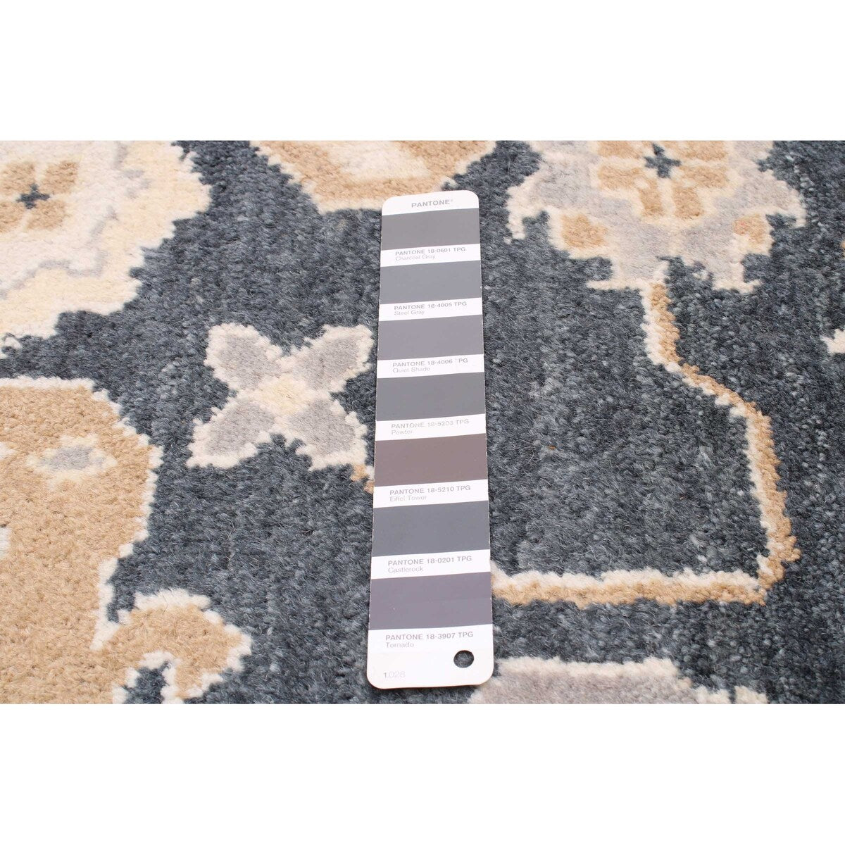 ECARPETGALLERY Hand-knotted Royal Oushak Dark Grey Wool Rug - 9'4 x 11'9