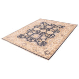 ECARPETGALLERY Hand-knotted Royal Oushak Dark Grey Wool Rug - 9'4 x 11'9
