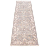 ECARPETGALLERY Hand-knotted Royal Oushak Grey Wool Rug - 2'7 x 10'2