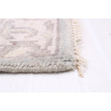 ECARPETGALLERY Hand-knotted Royal Oushak Grey Wool Rug - 2'7 x 10'2