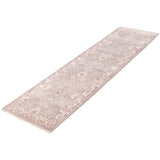 ECARPETGALLERY Hand-knotted Royal Oushak Grey Wool Rug - 2'7 x 10'2