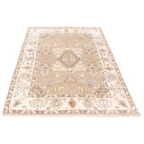 ECARPETGALLERY Hand-knotted Royal Oushak Light Khaki Wool Rug - 6'0 x 9'1