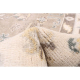 ECARPETGALLERY Hand-knotted Royal Oushak Light Khaki Wool Rug - 6'0 x 9'1