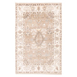 ECARPETGALLERY Hand-knotted Royal Oushak Light Khaki Wool Rug - 6'0 x 9'1