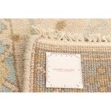 Hand-knotted Royal Ushak Khaki Wool Rug - 2'9" x 19'9" Runner/2'9 x 19'9