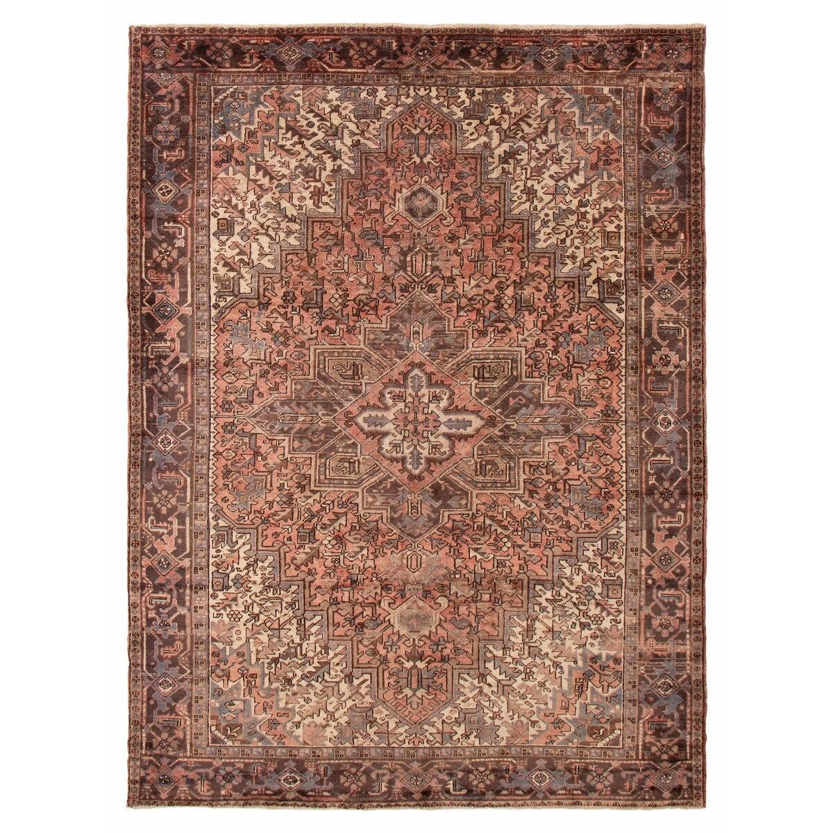 ECARPETGALLERY Hand-knotted Sarabi Copper Wool Rug - 7'11 x 10'10