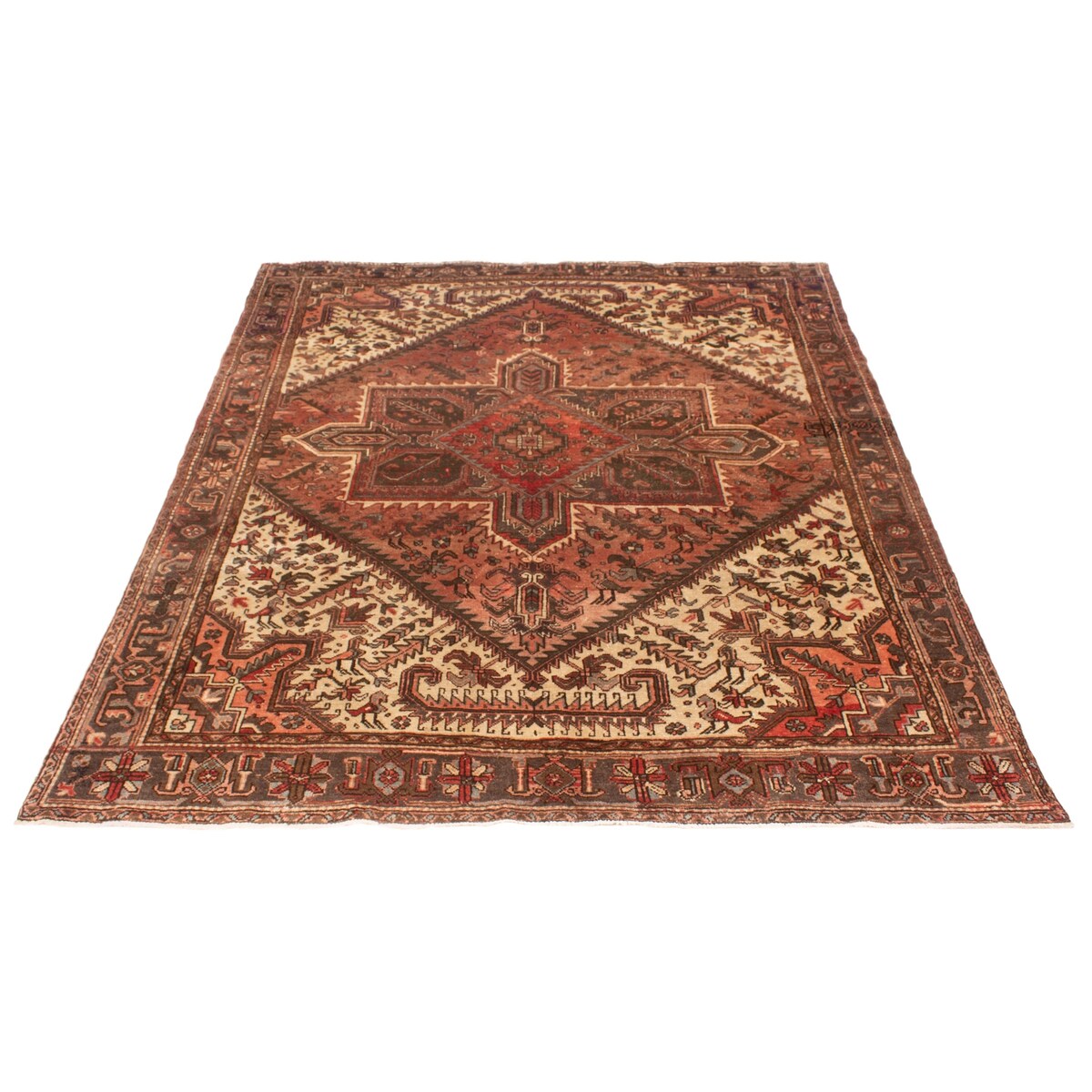 ECARPETGALLERY Hand-knotted Sarabi Copper Wool Rug - 7'9 x 10'0