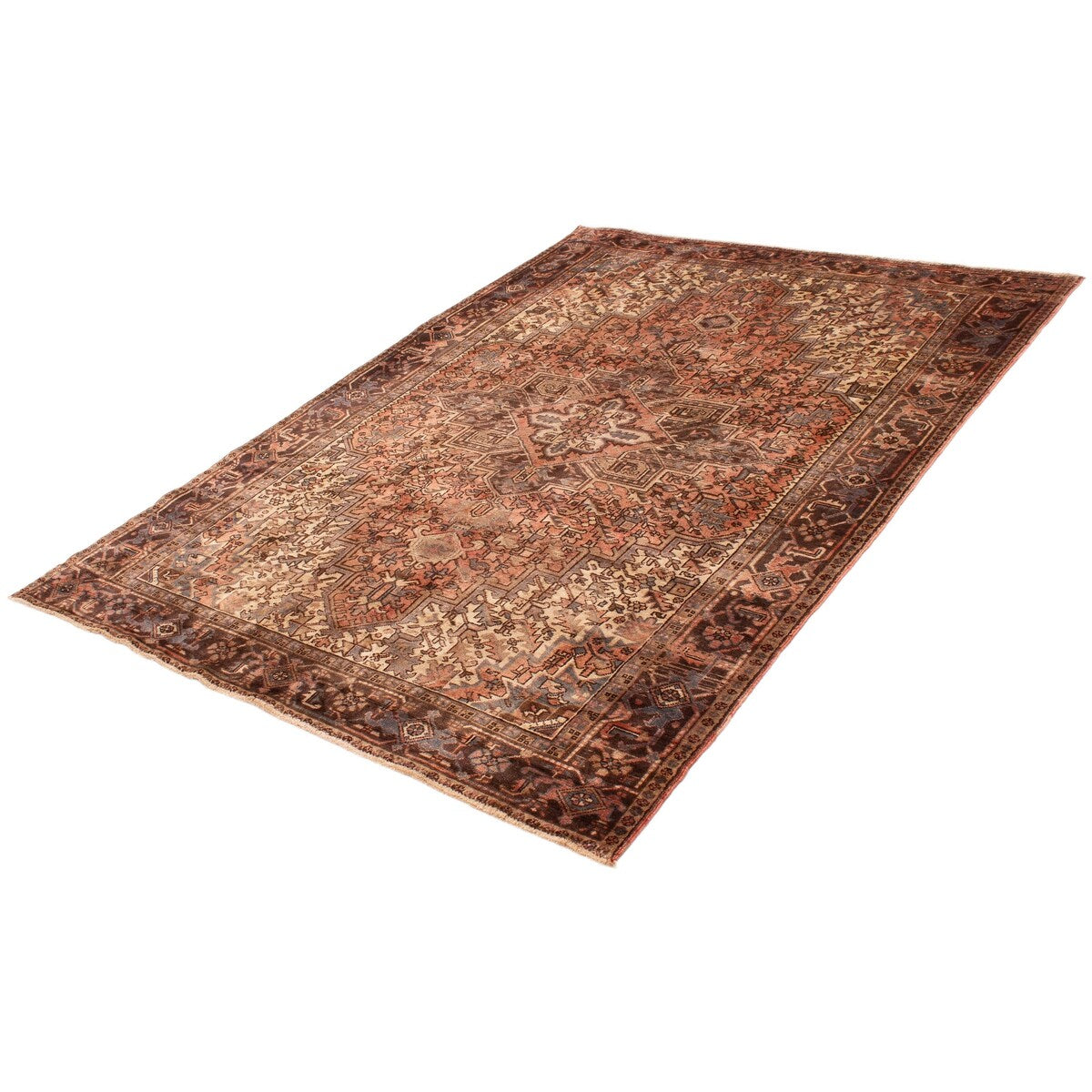 ECARPETGALLERY Hand-knotted Sarabi Copper Wool Rug - 7'11 x 10'10
