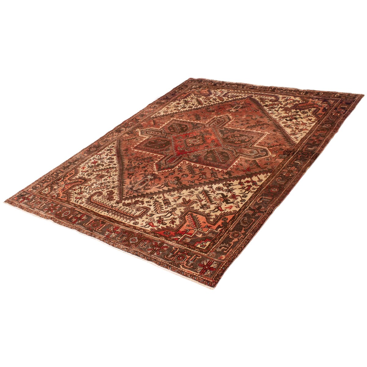 ECARPETGALLERY Hand-knotted Sarabi Copper Wool Rug - 7'9 x 10'0