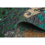 ECARPETGALLERY Hand-knotted Sari Silk Green Silk Rug - 5'1 x 7'5