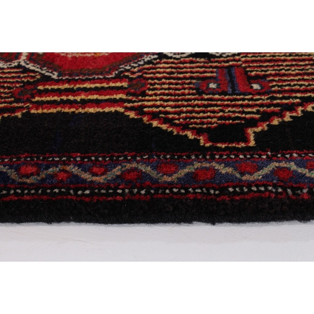ECARPETGALLERY Hand-knotted Senneh Red Wool Rug - 2'8 x 1'10