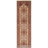 ECARPETGALLERY Hand-knotted Serapi Heritage Cream Wool Rug - 2'7 x 12'1