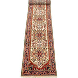 ECARPETGALLERY Hand-knotted Serapi Heritage Cream Wool Rug - 2'7 x 12'1