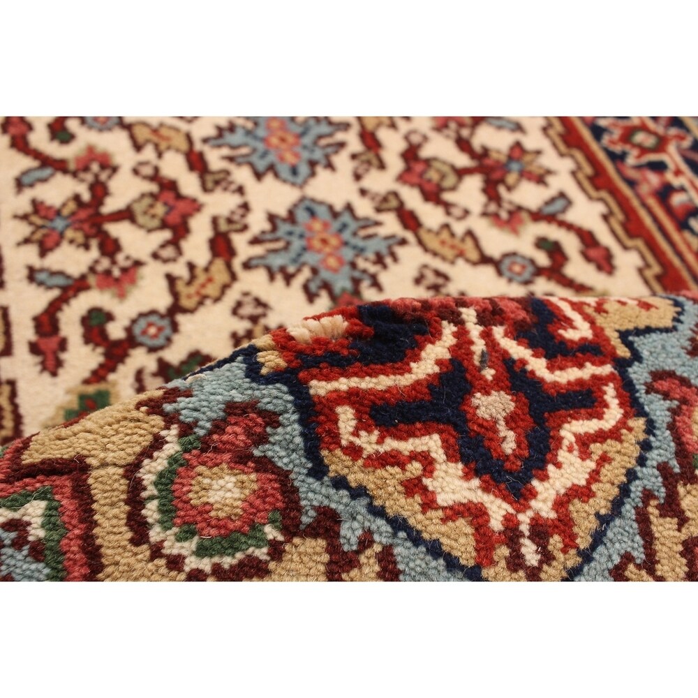 ECARPETGALLERY Hand-knotted Serapi Heritage Cream Wool Rug - 2'7 x 12'1
