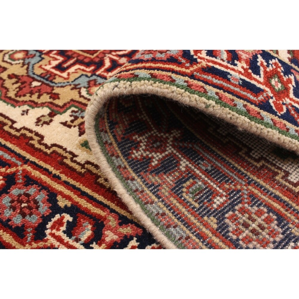 ECARPETGALLERY Hand-knotted Serapi Heritage Cream Wool Rug - 2'7 x 12'1