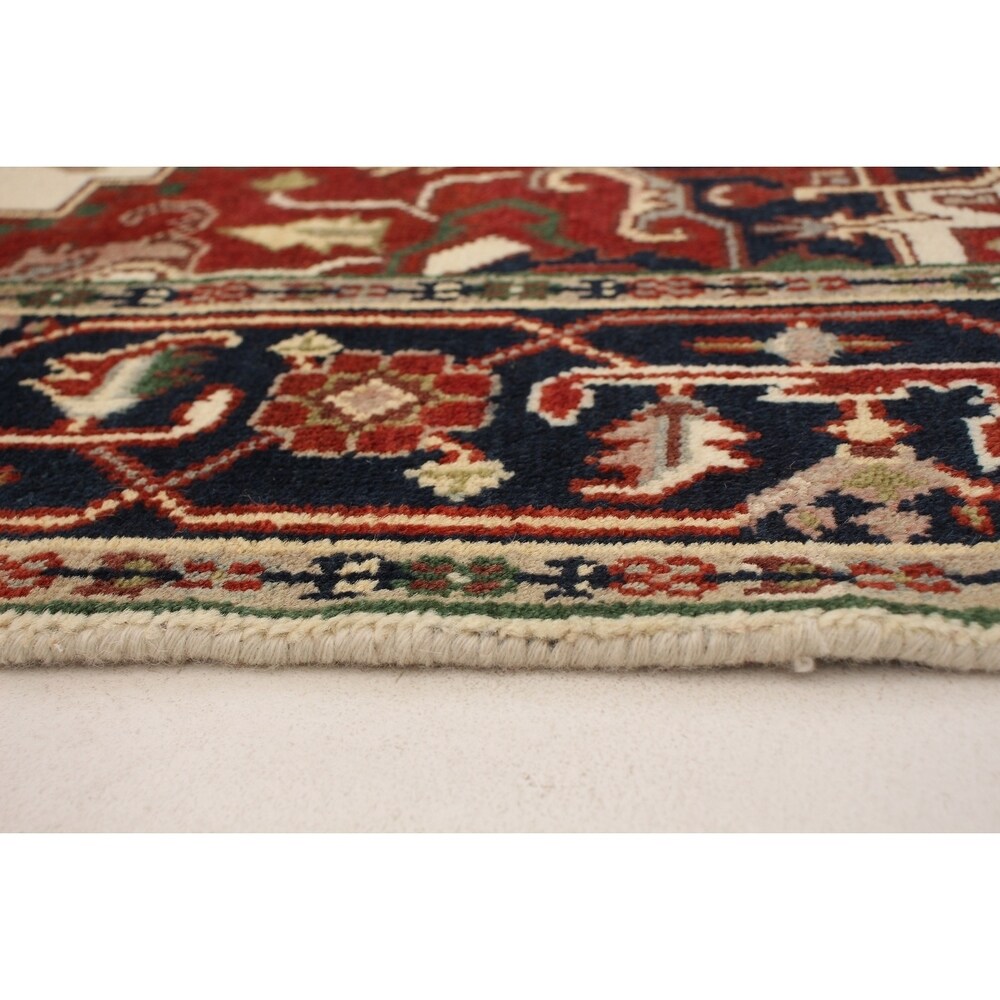 ECARPETGALLERY Hand-knotted Serapi Heritage Cream Wool Rug - 5'9 x 8'11