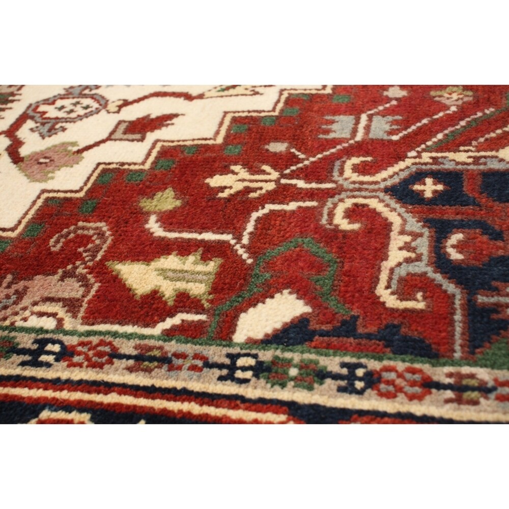 ECARPETGALLERY Hand-knotted Serapi Heritage Cream Wool Rug - 5'9 x 8'11