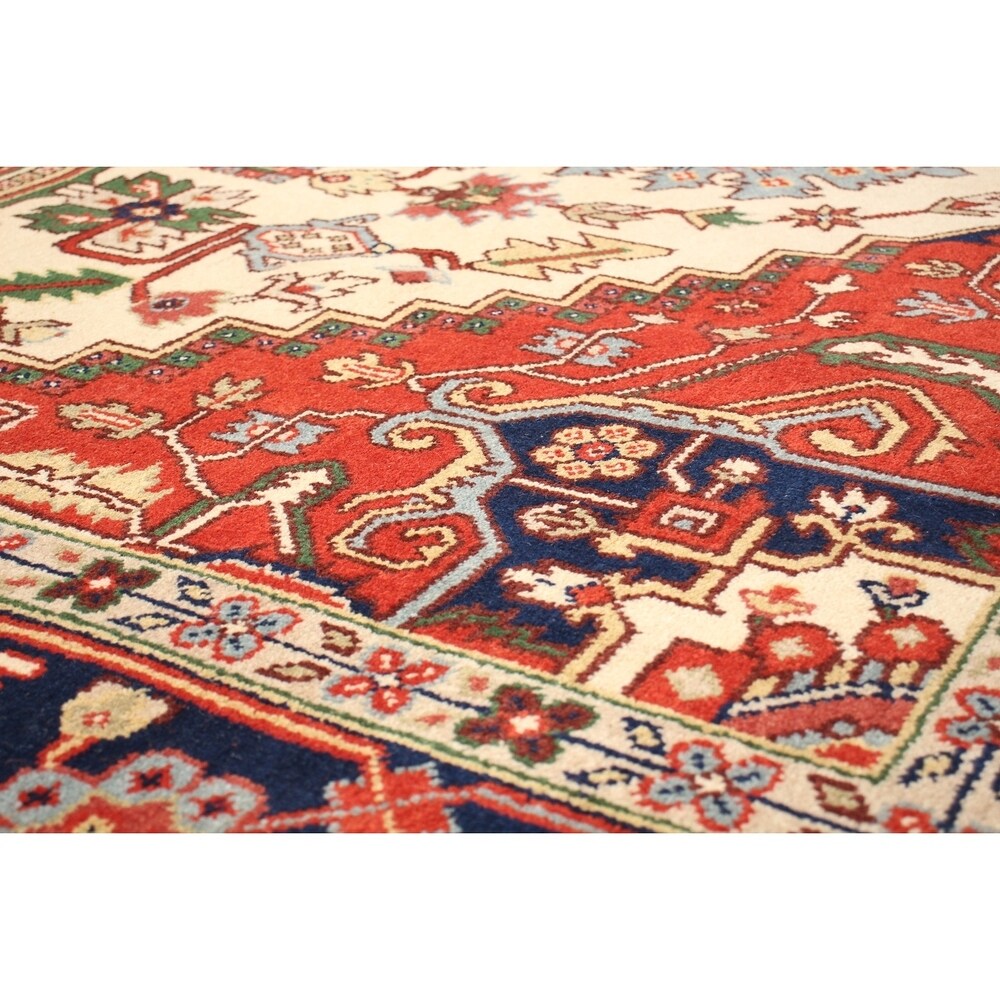 ECARPETGALLERY Hand-knotted Serapi Heritage Cream Wool Rug - 8'7 x 11'10