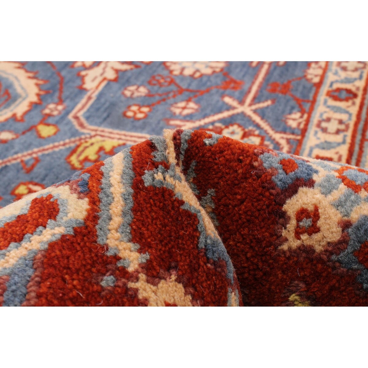 ECARPETGALLERY Hand-knotted Serapi Heritage Dark Blue Wool Rug - 7'9 x 10'4