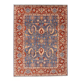 ECARPETGALLERY Hand-knotted Serapi Heritage Dark Blue Wool Rug - 7'9 x 10'4
